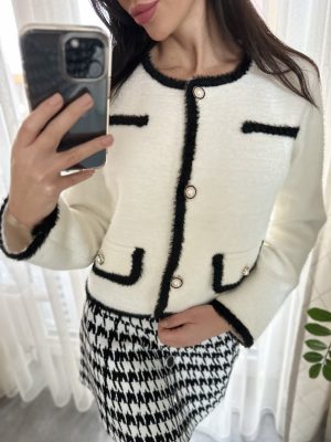 Scarlett fehér kardigán